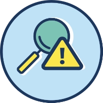 Identify focus for improvement icon